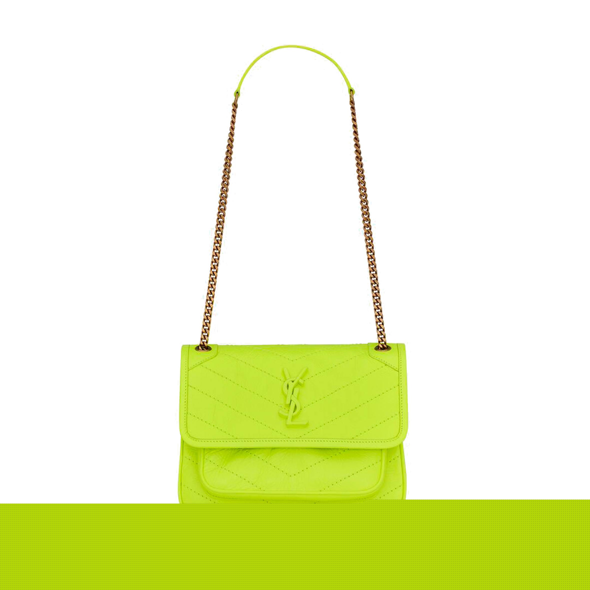 Y*L niki baby chain bag in crinkled lambskin 633160aaa6n7109 (21*16*7.5cm)