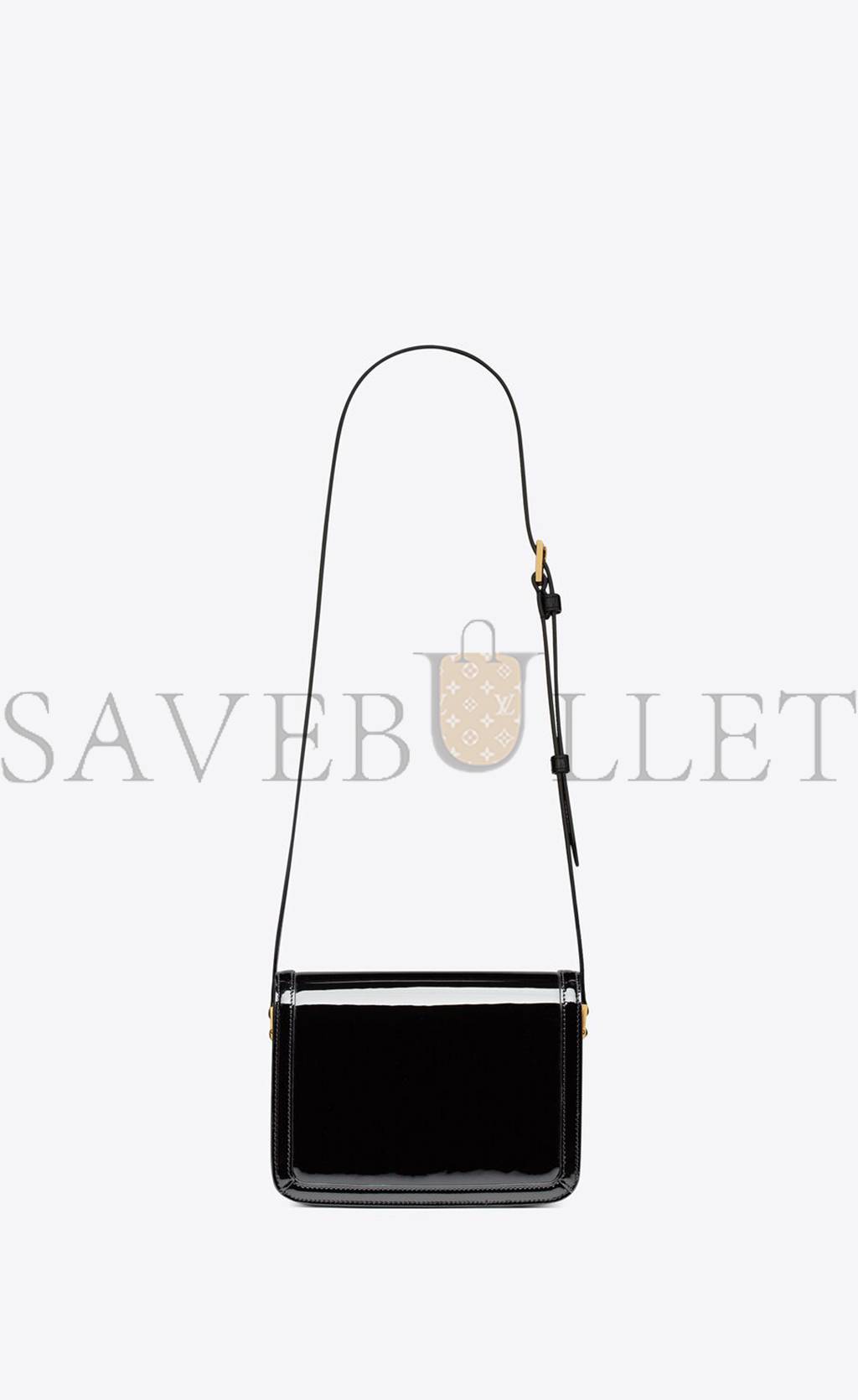 Y*L solferino small satchel in lacquered patent leather 634306bmiiw1000 (18.5*14*6cm)
