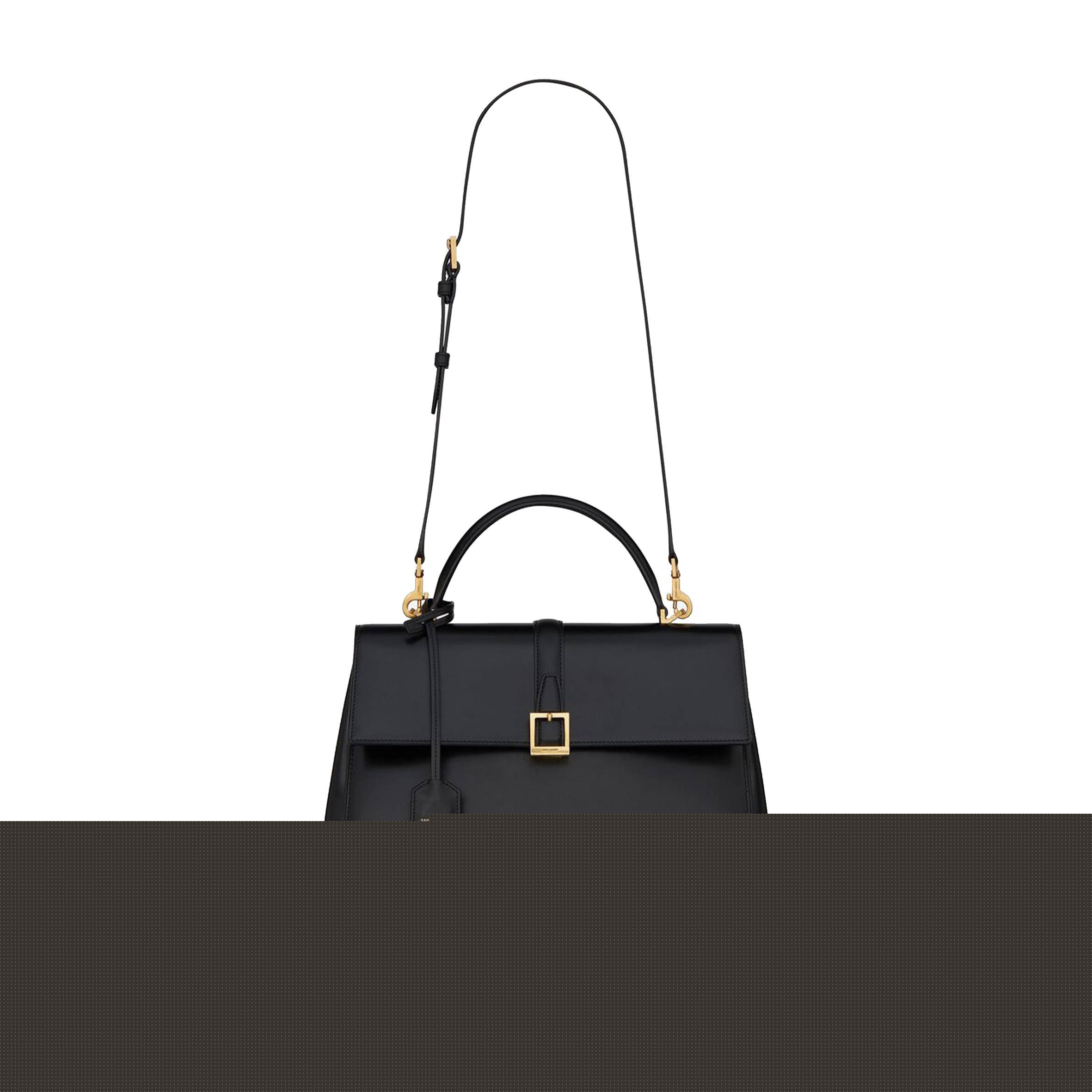 Y*L le fermoir top handle bag in shiny leather 6749882za0w1000 (30*22*12cm)