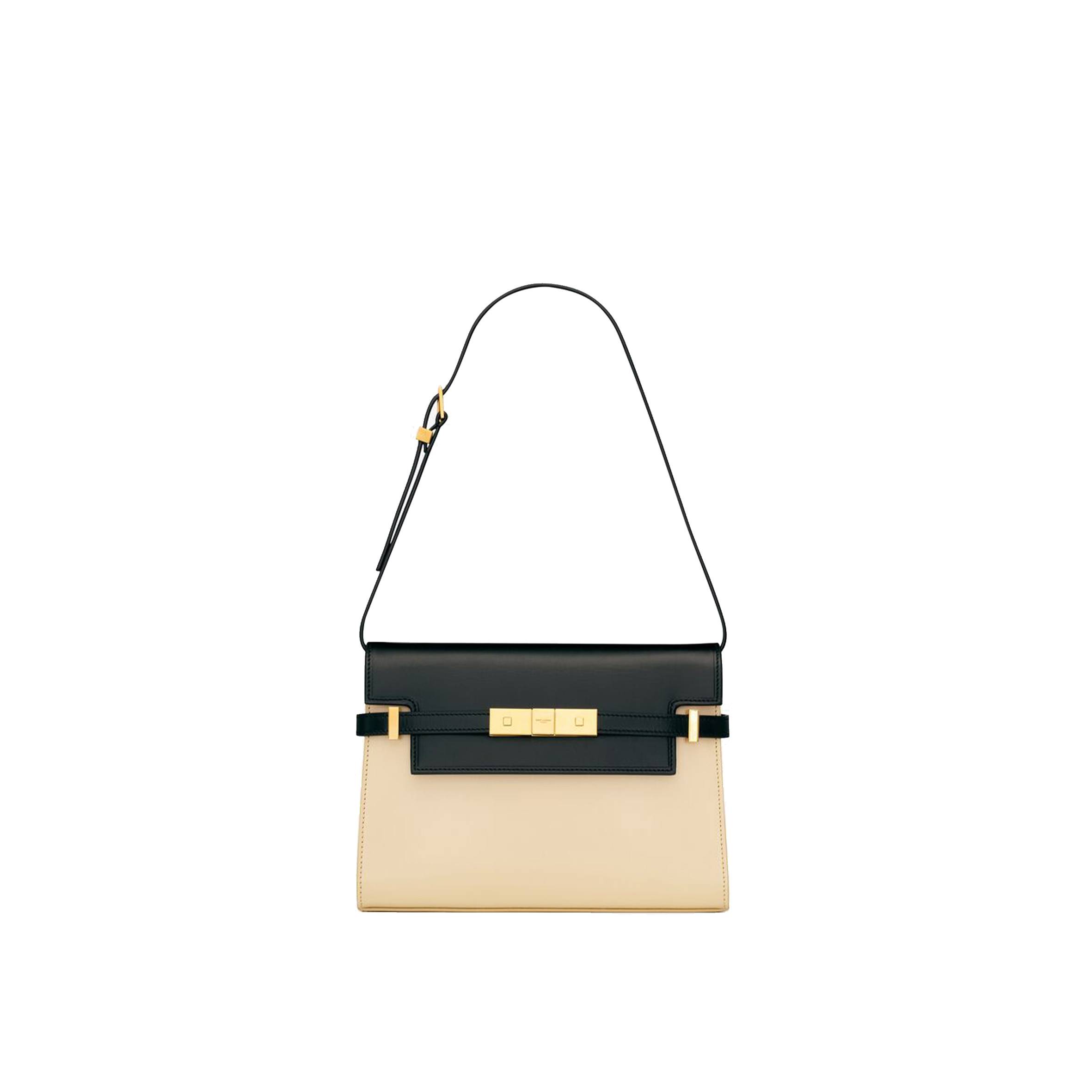 y*l manhattan small shoulder bag in box Sa**t Lau*nt leather 67562616c7w1089 (24*17.5*6cm)