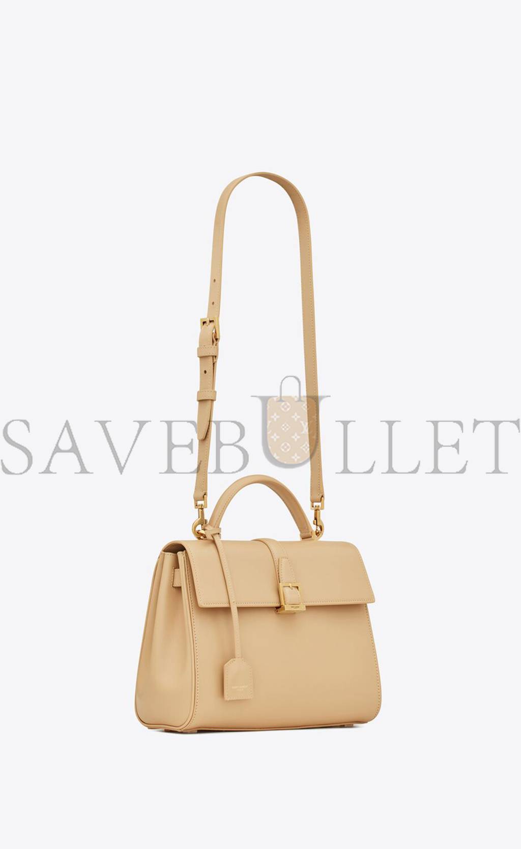 Y*L le fermoir small top handle bag in shiny leather 6869822za0w9141 (25*19.5*10.5cm)