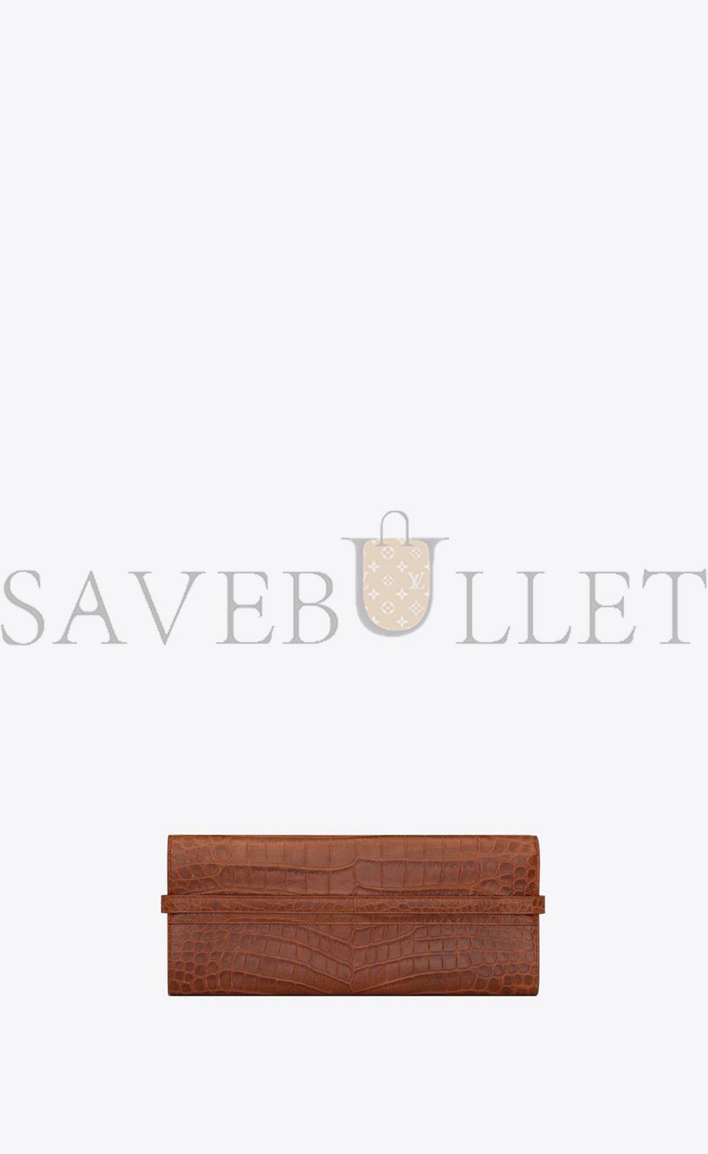 Y*L manhattan clutch in crocodile-embossed leather 695949aaaoh2591 (31*14*3cm)