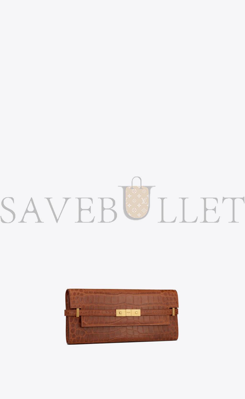 Y*L manhattan clutch in crocodile-embossed leather 695949aaaoh2591 (31*14*3cm)