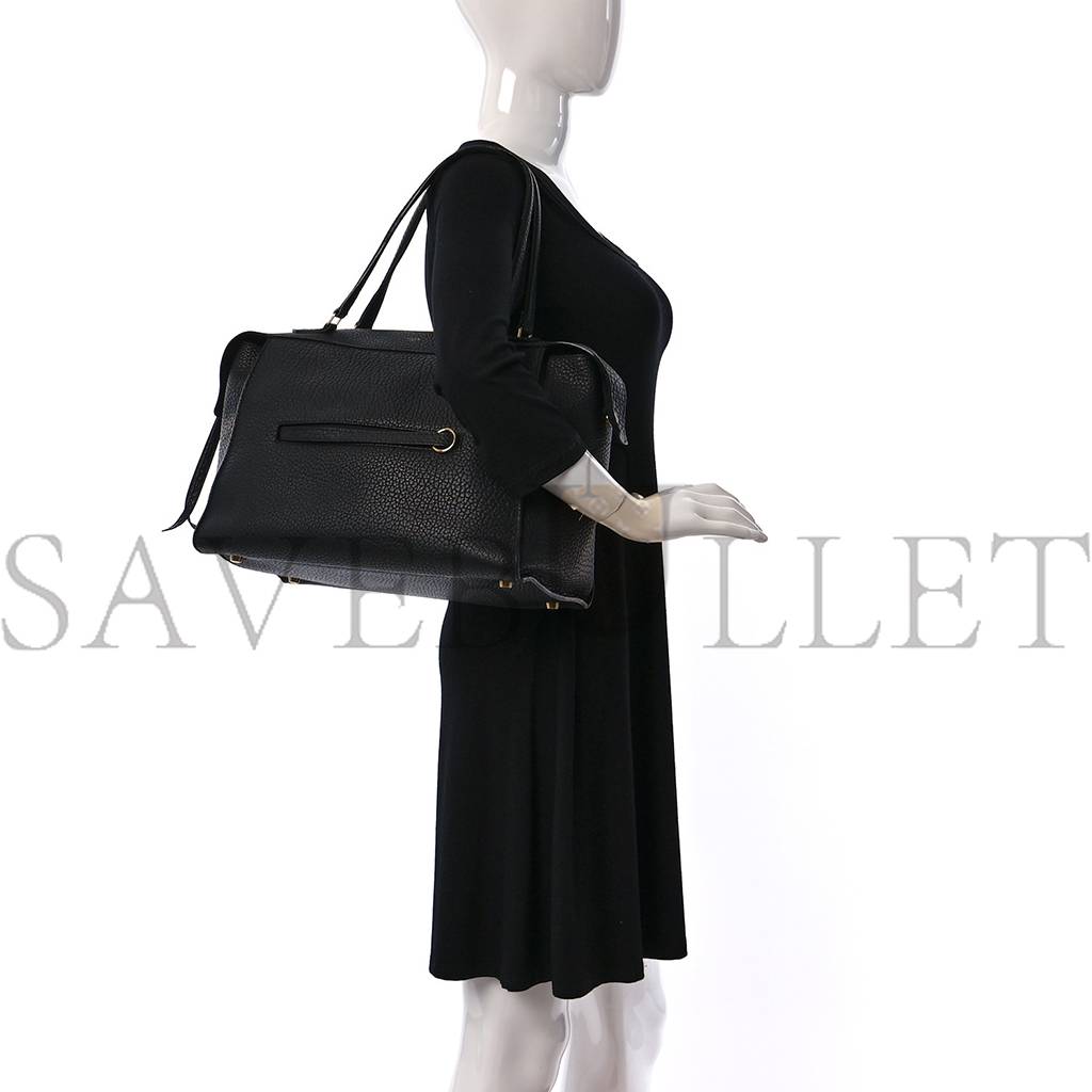 Ce**e bullhide calfskin small ring bag black (34*25*20cm)