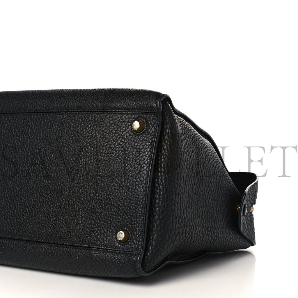 Ce**e bullhide calfskin small ring bag black (34*25*20cm)