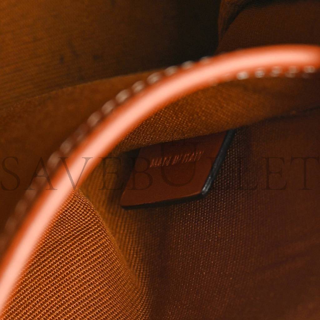 Ce**e triomphe canvas calfskin small boston bag tan (20*15*10cm)