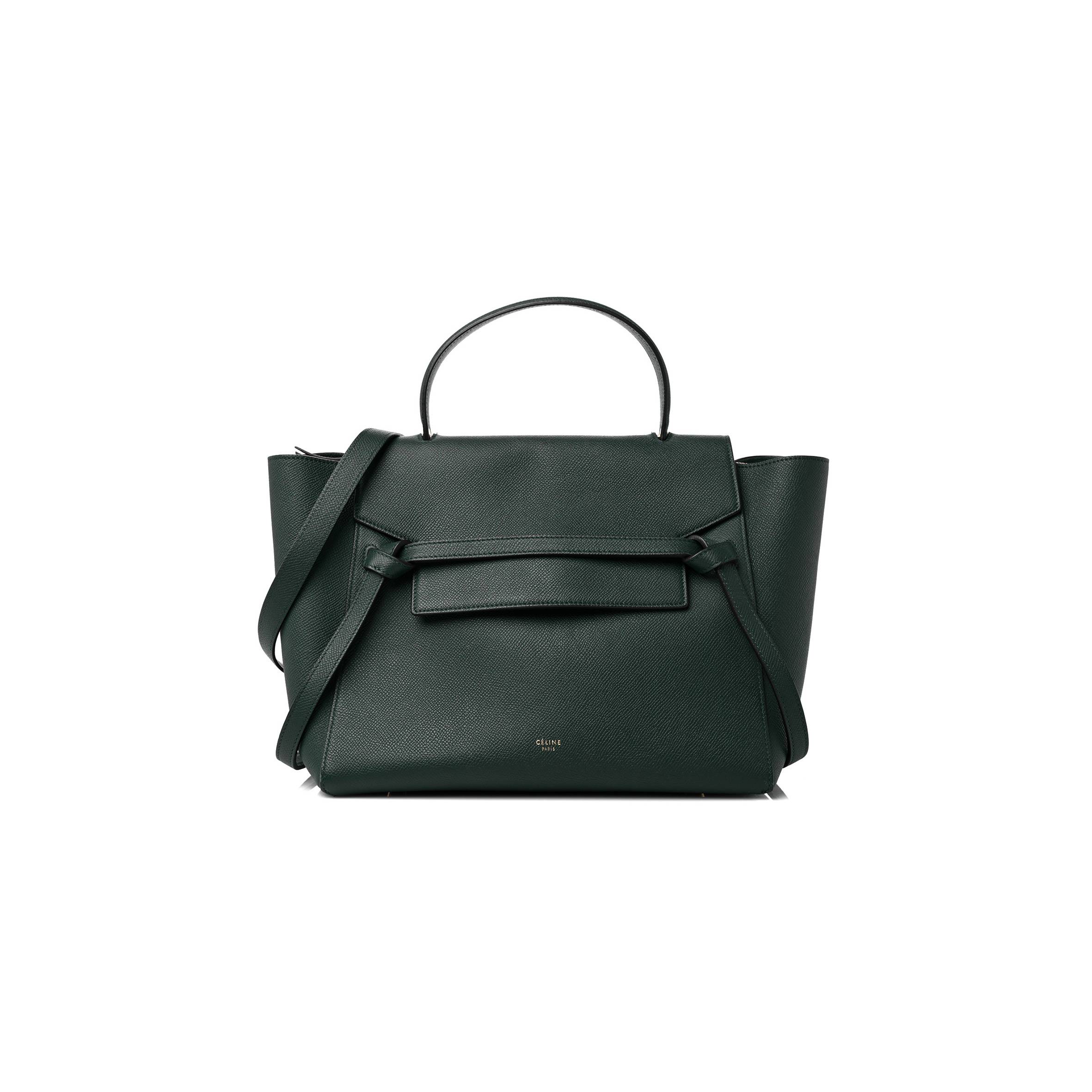 Ce**e grained calfskin mini belt bag amazone (28*22*17cm)