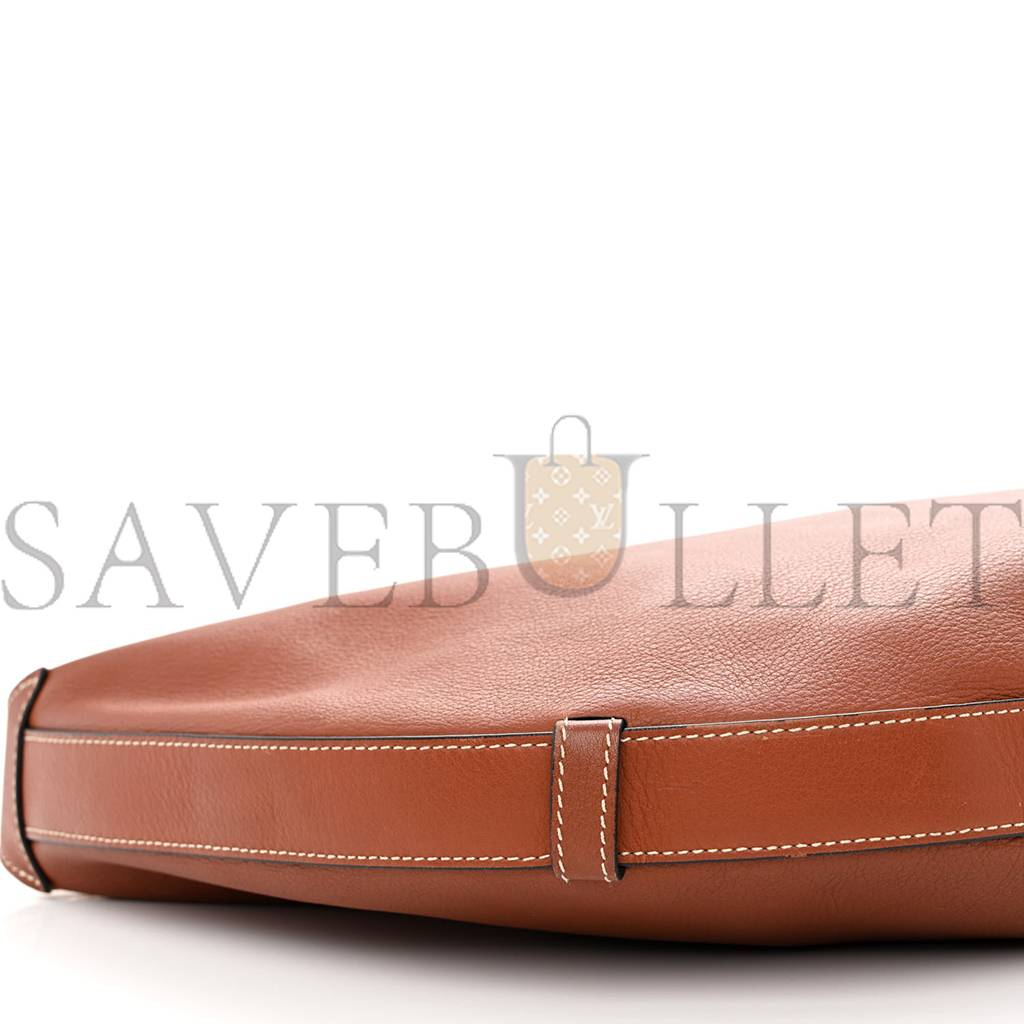 ce**e S*pple calfskin medium strap leandre shoulder bag brown (44*27*3cm)