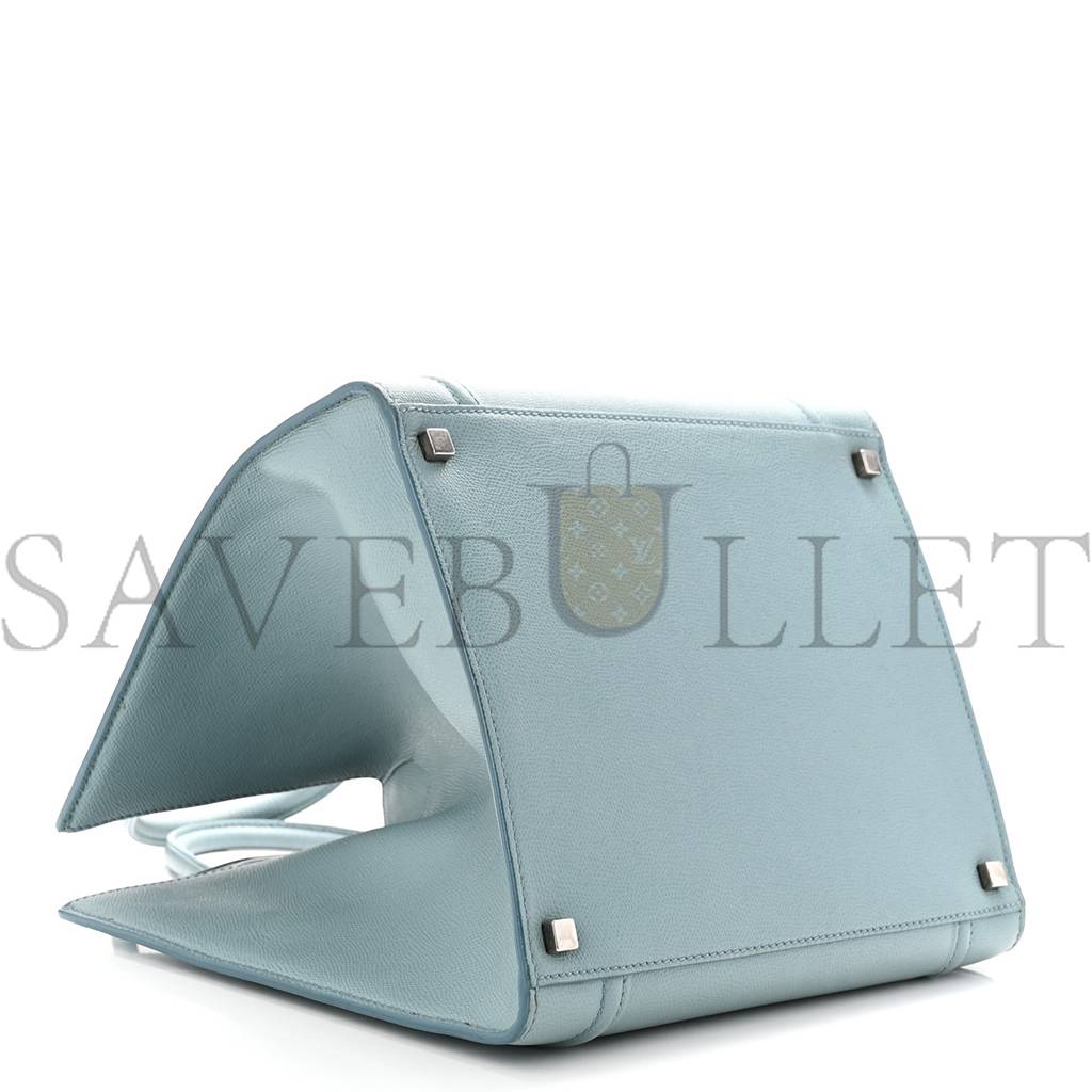 Ce**e grained calfskin medium phantom luggage sky blue (30*29*25cm)