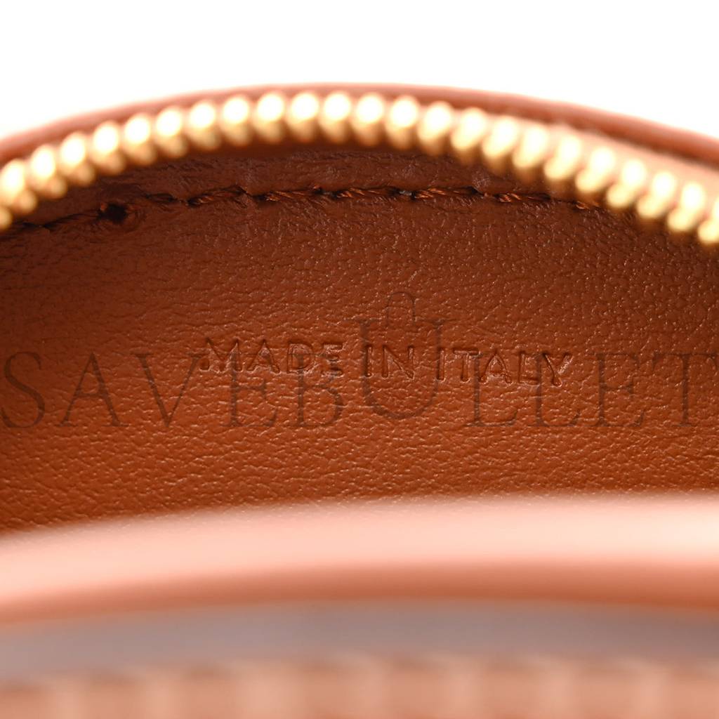 Ce**e smooth calfskin cuir triomphe oval crossbody purse tan (16*12*4cm)