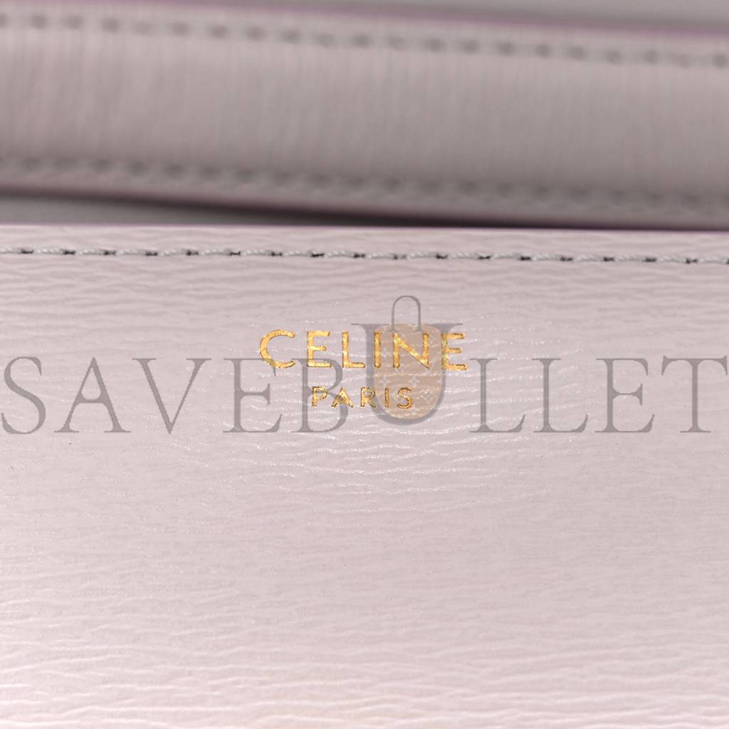 Ce**e liege calfskin teen classic box flap bag lavender grey (18*15*6cm)
