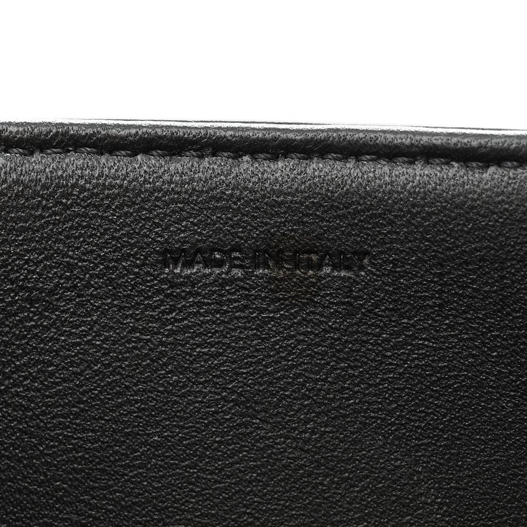 Ce**e shiny calfskin medium triomphe black (23*15*5cm)