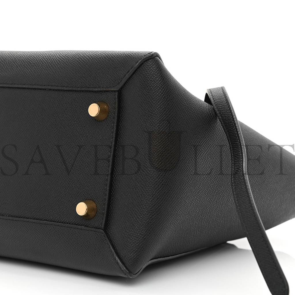 Ce**e grained calfskin mini belt bag black (28*25*16cm)