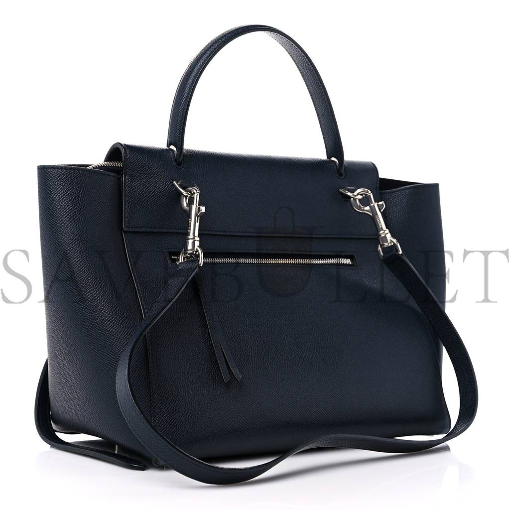Ce**e grained calfskin mini belt bag navy (39*28*23cm)