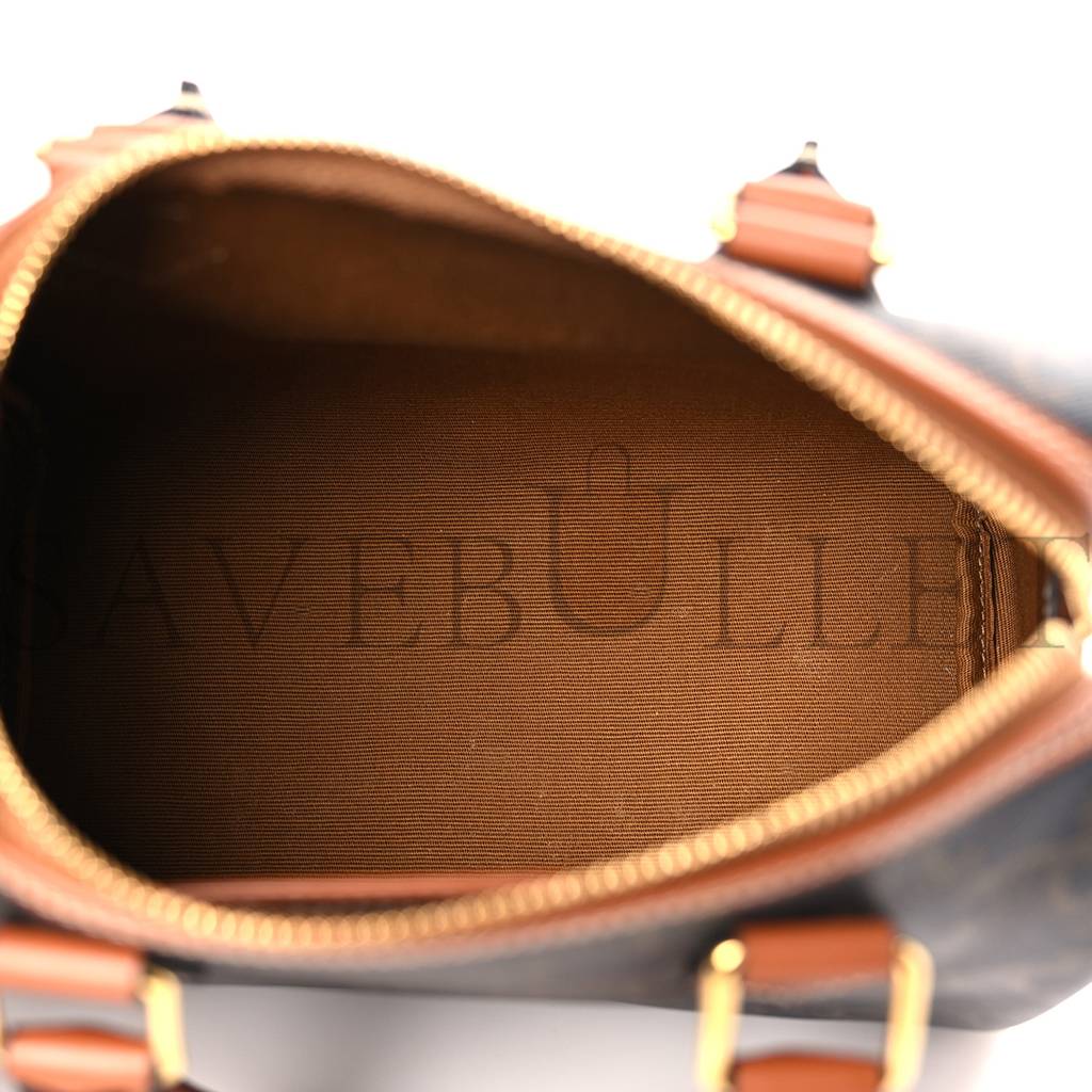 Ce**e triomphe canvas calfskin small boston bag tan (22*18*13cm)