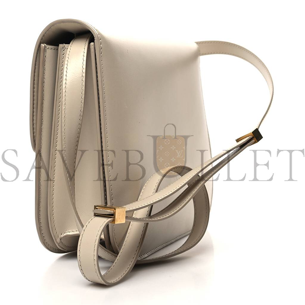 Ce**e box calfskin medium classic box flap bag powder (23*18*6cm)