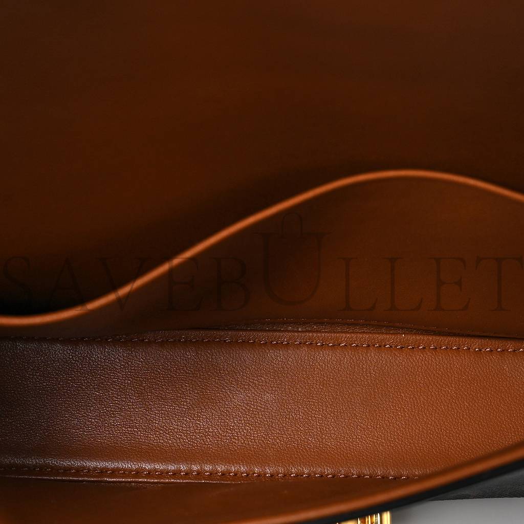 Ce**e canvas calfskin triomphe shoulder bag tan (20*11*4cm)