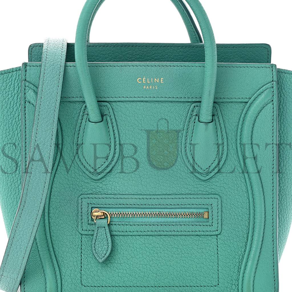 Ce**e drummed calfskin nano luggage (20*20*10cm)