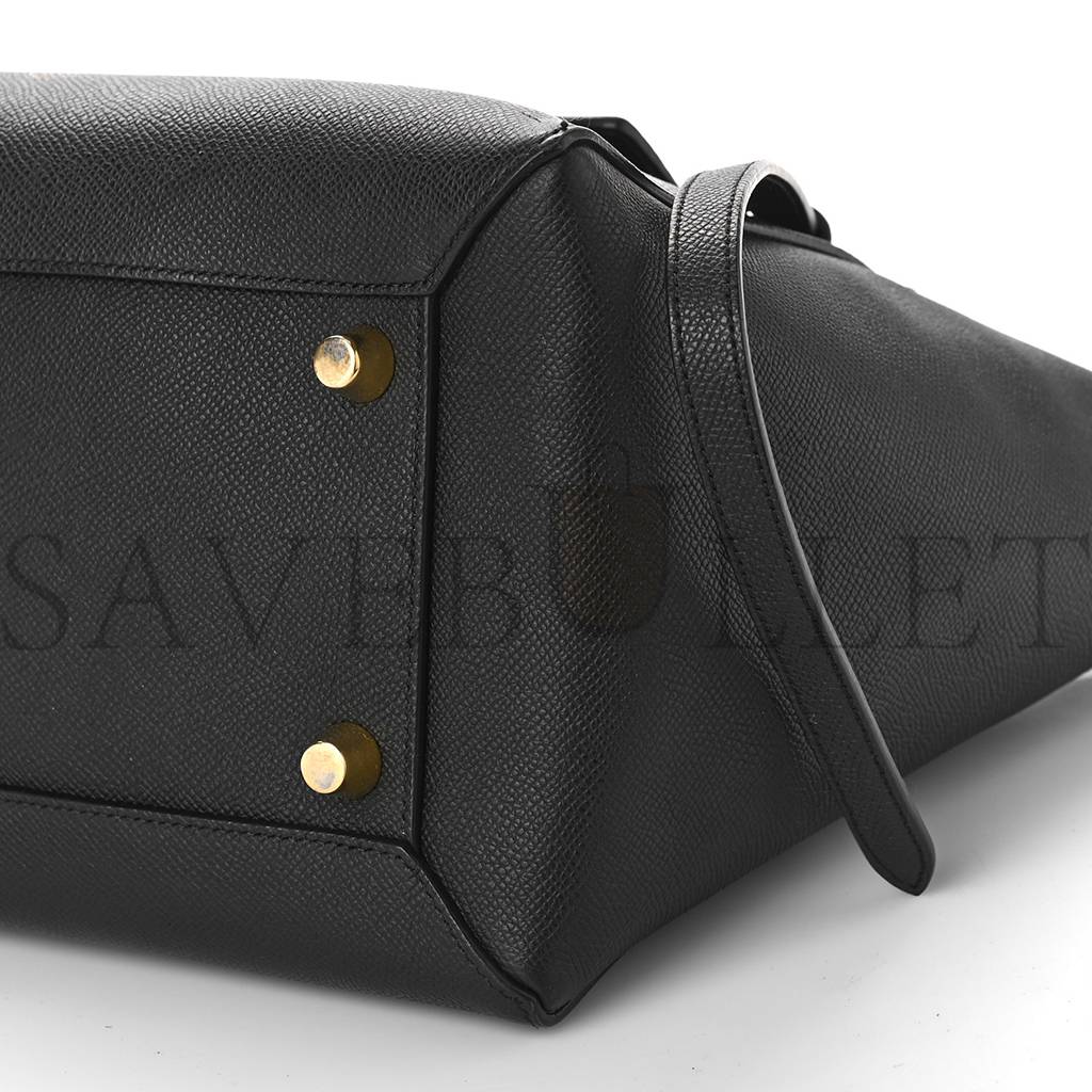 Ce**e grained calfskin mini belt bag black (28*24*15cm)