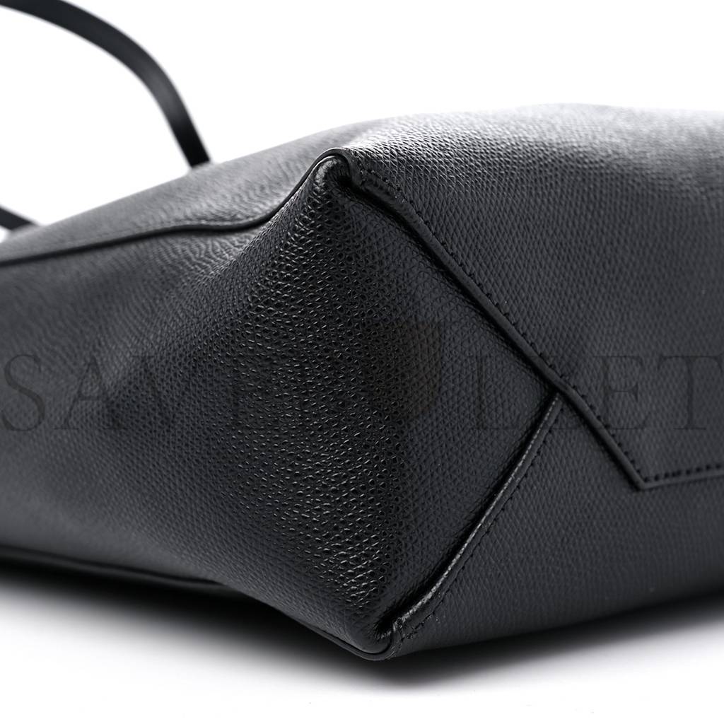 Ce**e grained calfskin small vertical cabas black (28*23*10cm)