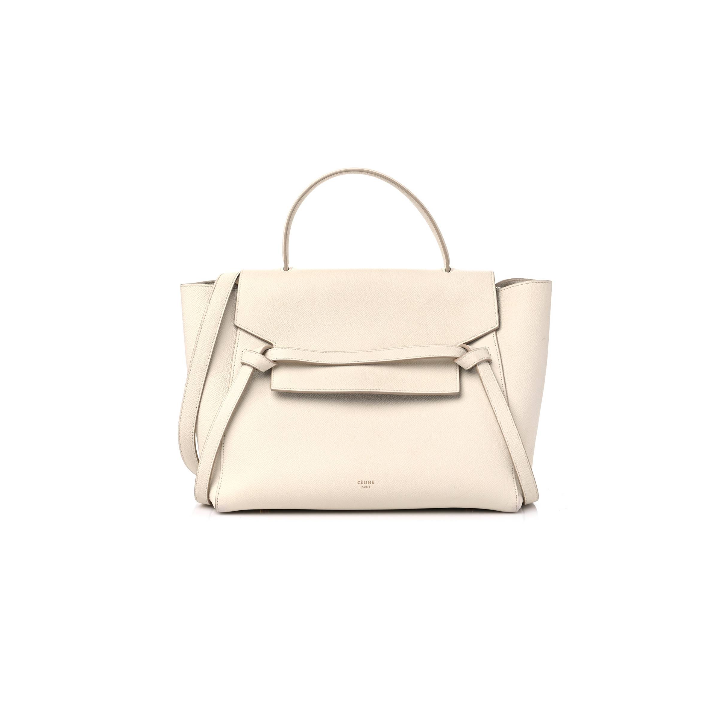 Ce**e grained calfskin mini belt bag linen (30*24*18cm)