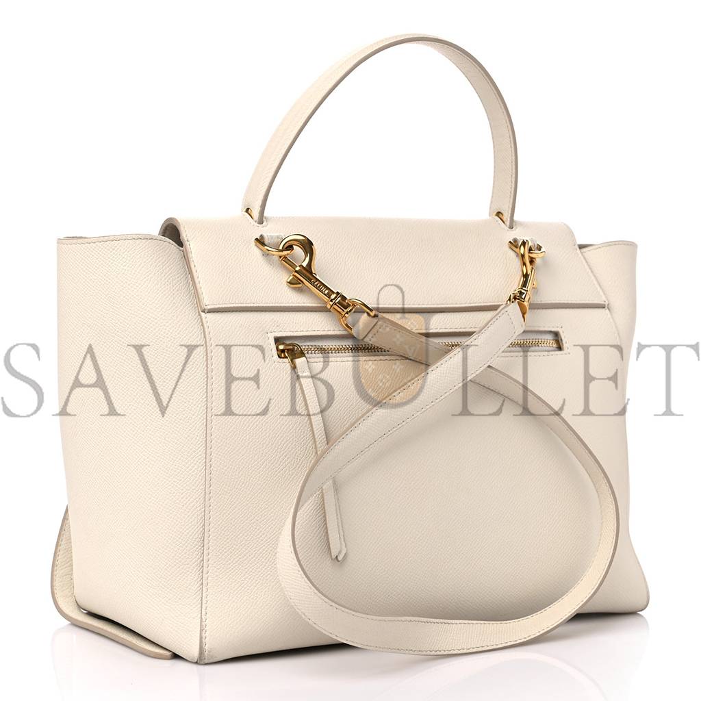 Ce**e grained calfskin mini belt bag linen (30*24*18cm)