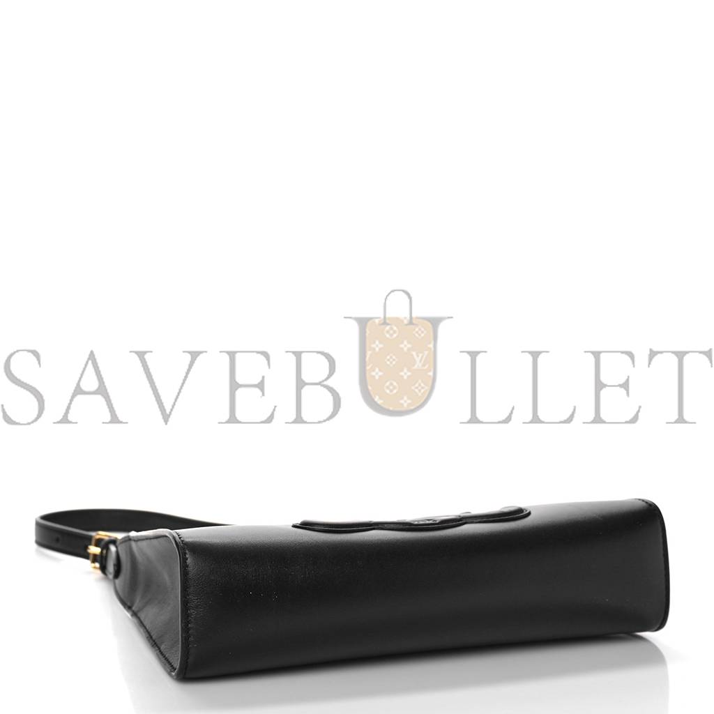 Ce**e smooth calfskin cuir triomphe shoulder bag black (23*11*6cm)