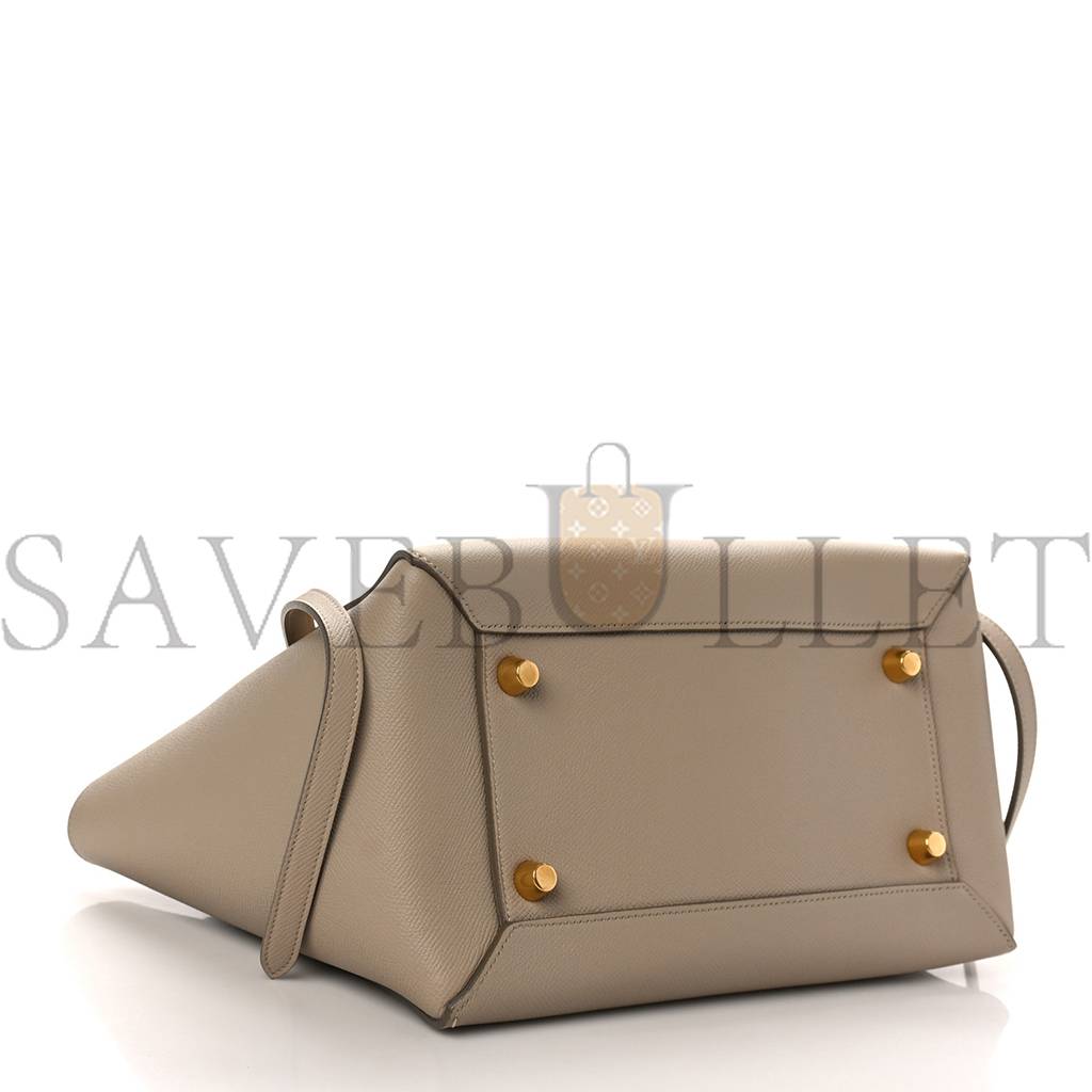 Ce**e grained calfskin mini belt bag dune (30*22*17cm)