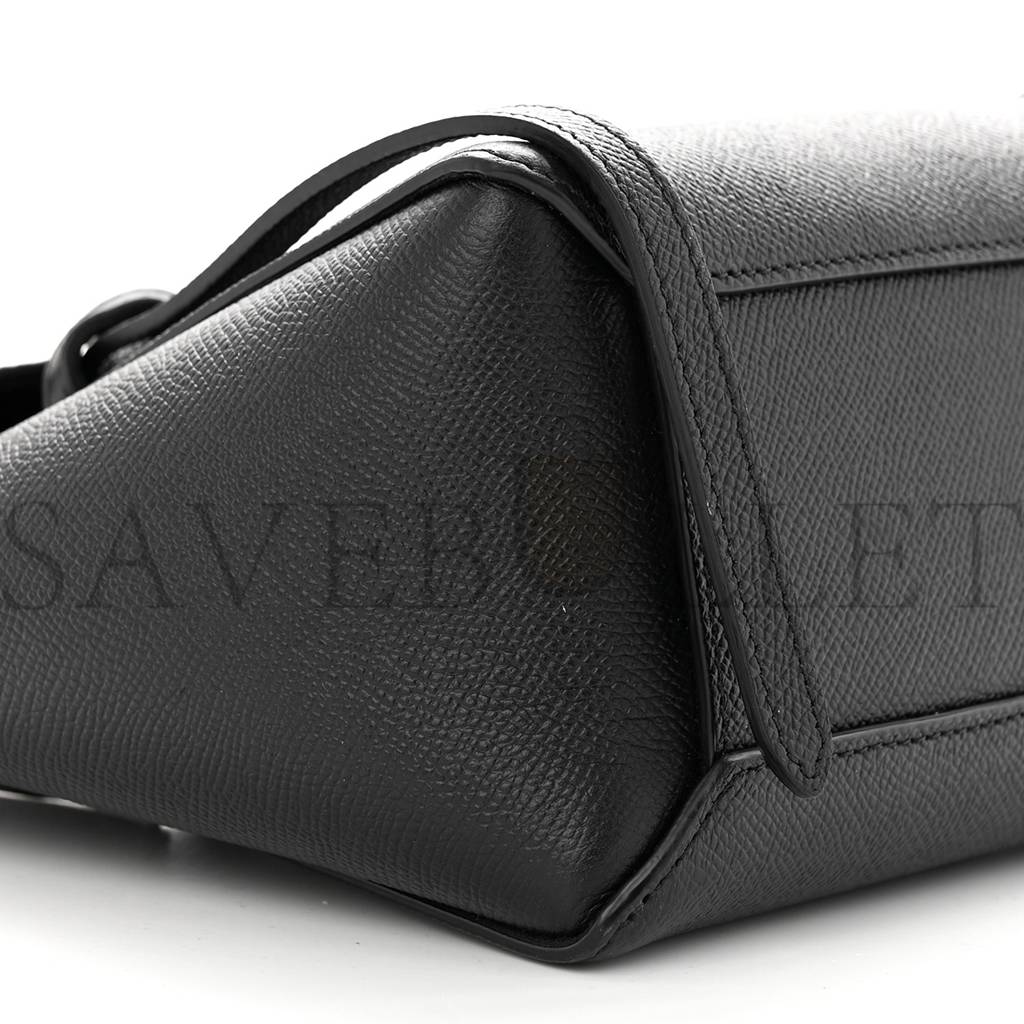 Ce**e grained calfskin nano belt bag black (20*15*10cm)