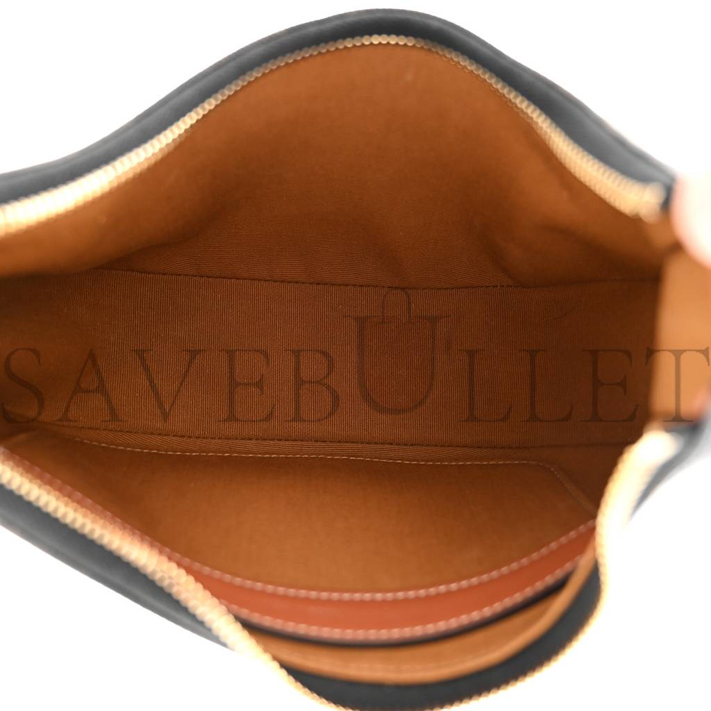 Ce**e triomphe canvas calfskin ava shoulder bag tan (24*19*6cm)