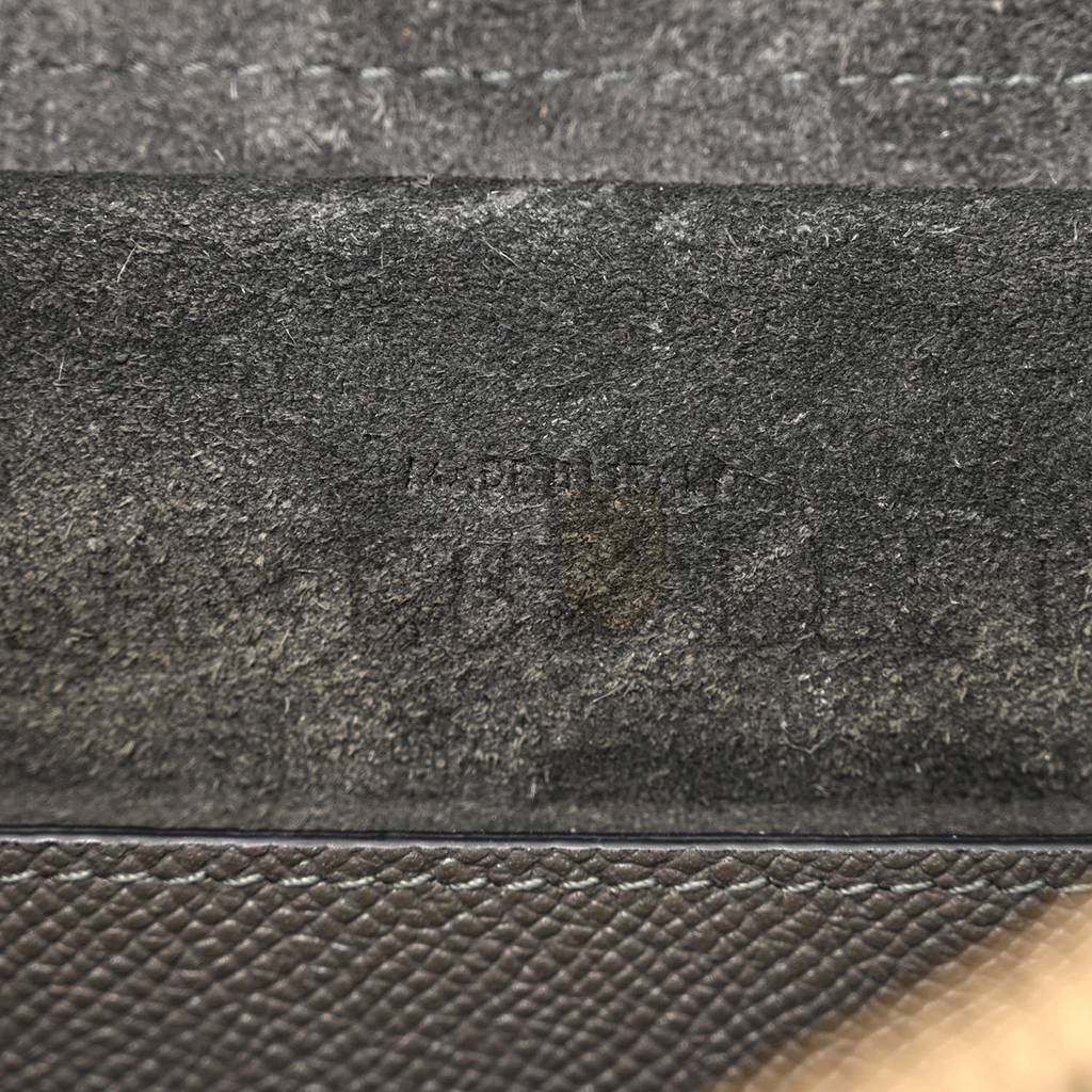 Ce**e grained calfskin nano belt bag grey (25*24*13cm)