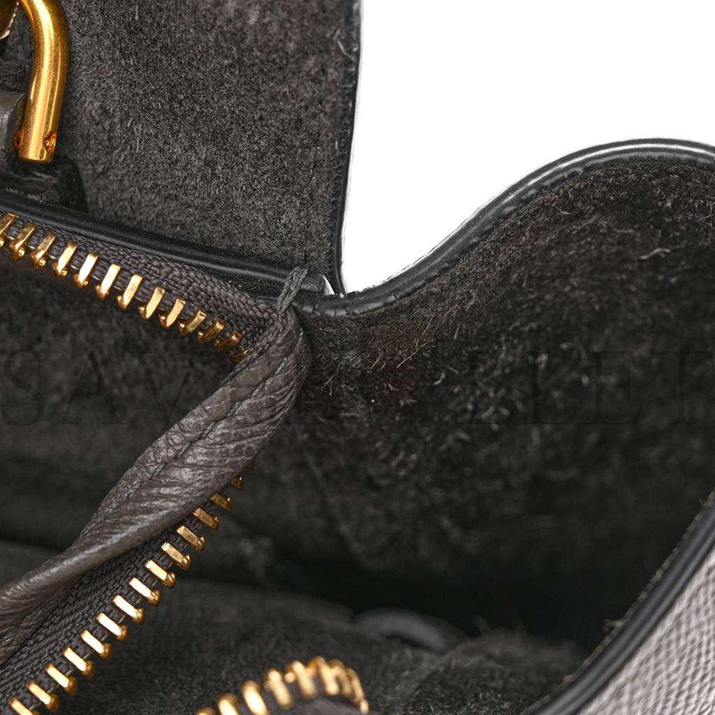 Ce**e grained calfskin nano belt bag grey (25*24*13cm)