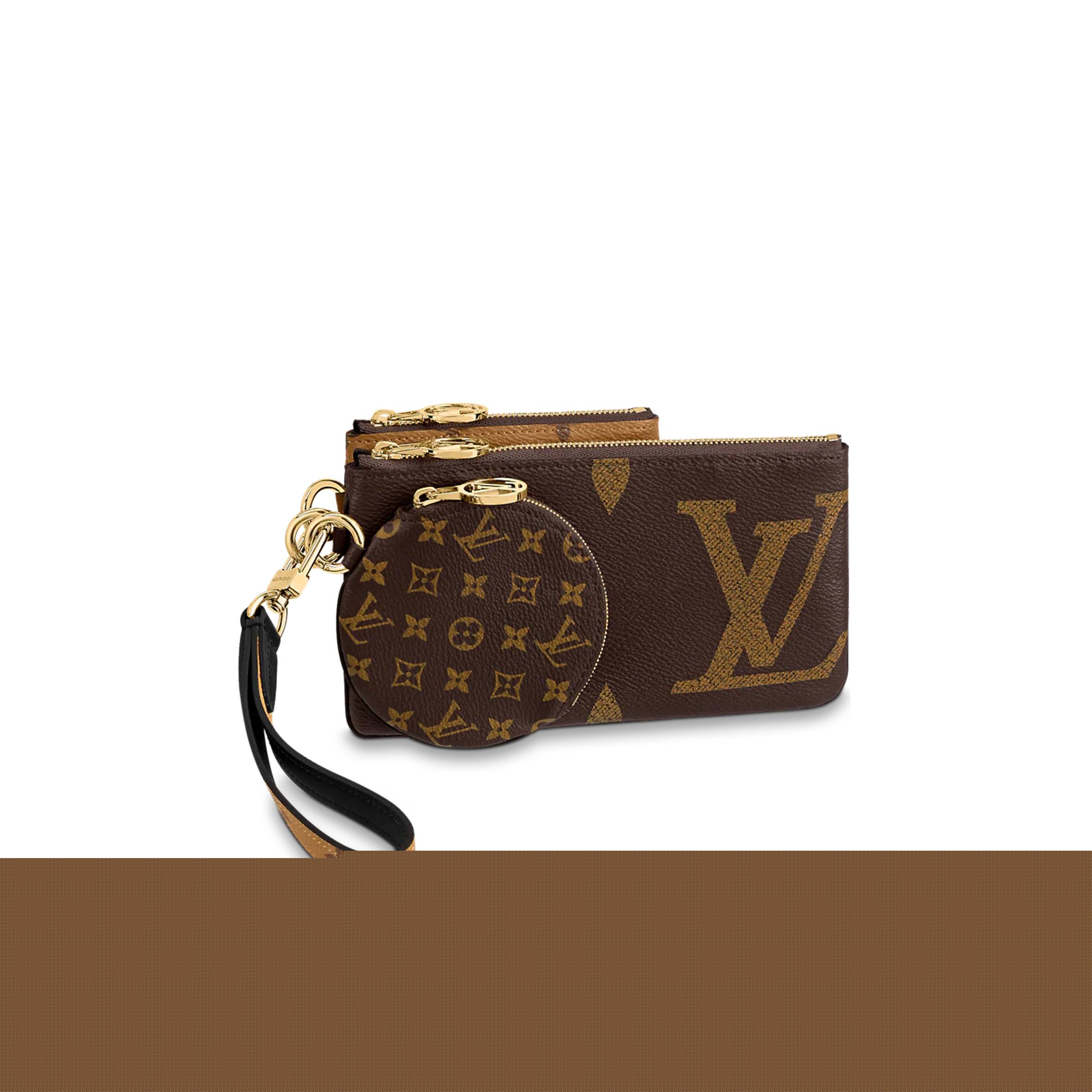 l**is V*t*n trio pouch m68756 (19.5*11.5*3cm)