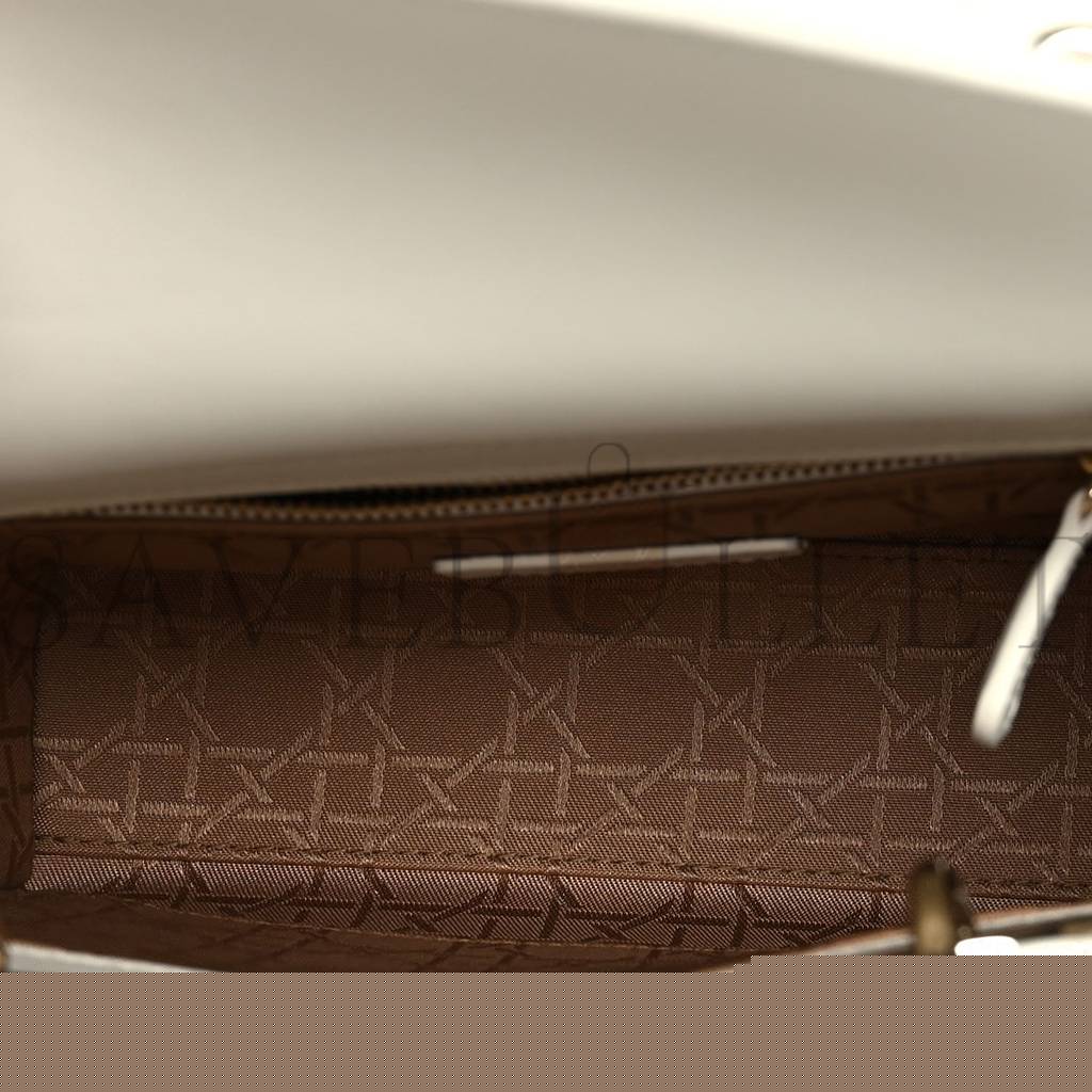 D*or lambskin cannage small my abcD*or lady D*or white (20*18*8.9cm)