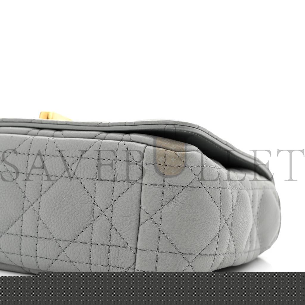 D*or calfskin cannage small caro bag grey (20*12*7cm)