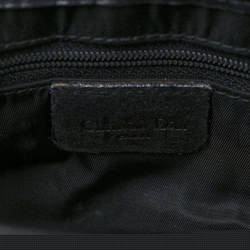 D*or shiny goatskin saddle bag black (25*19*3.8cm)