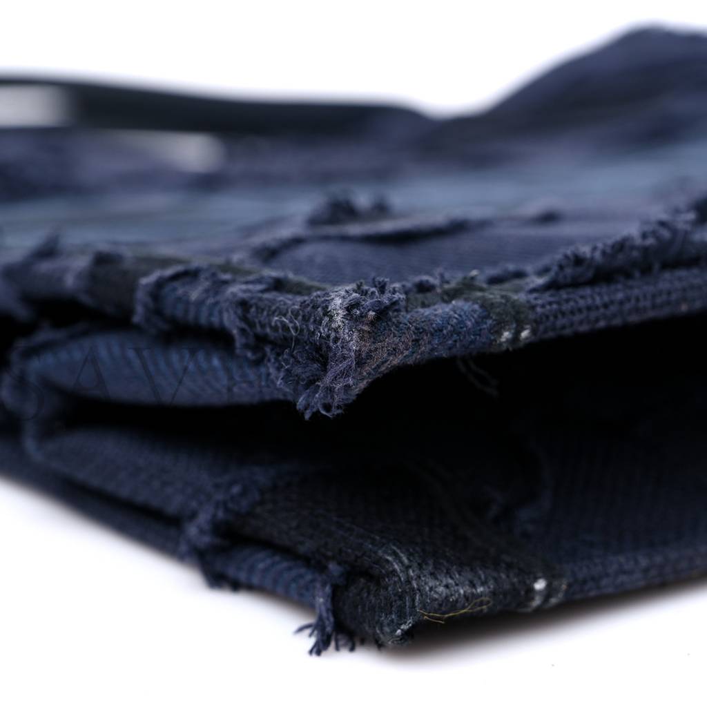 D*or canvas embroidered camouflage book tote blue (43*36*18.4cm)