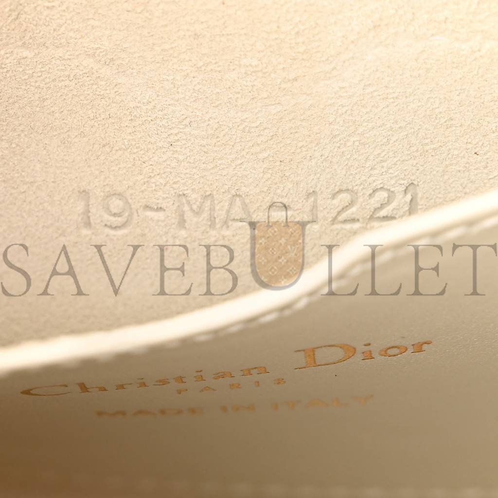 D*or box calfskin east west bobby bag latte (21*12*5.1cm)