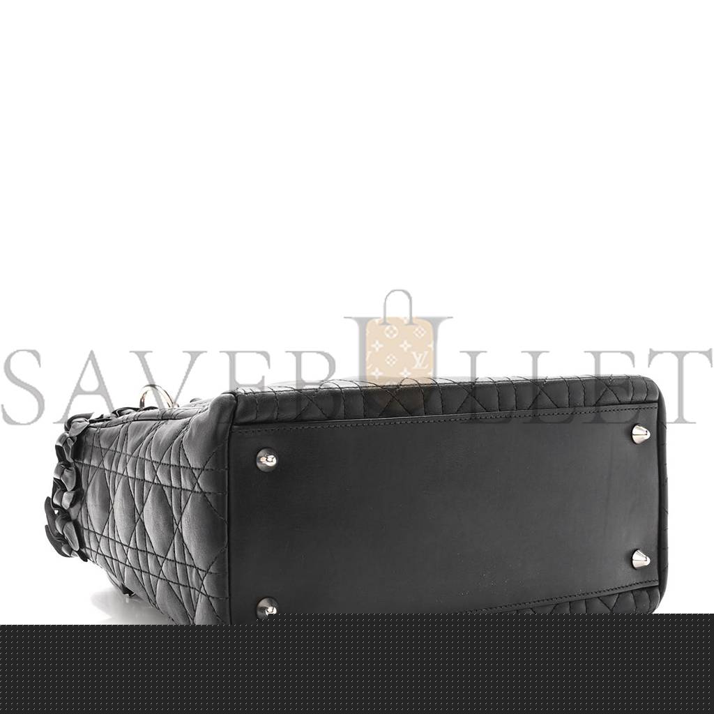 D*or lambskin cannage bow medium lady D*or (24*20*12.7cm)