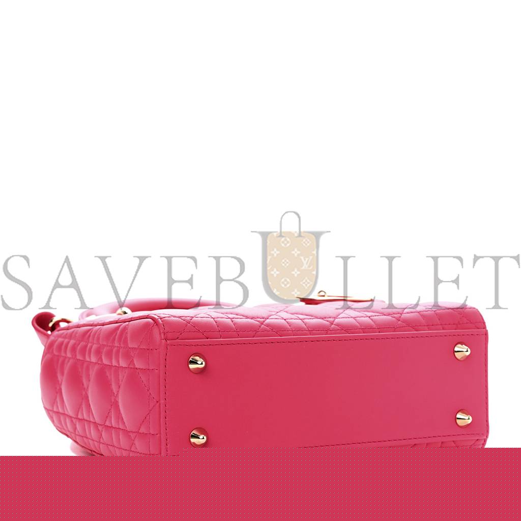 D*or lambskin cannage small my abcD*or lady D*or fraise (20*17*8.9cm)
