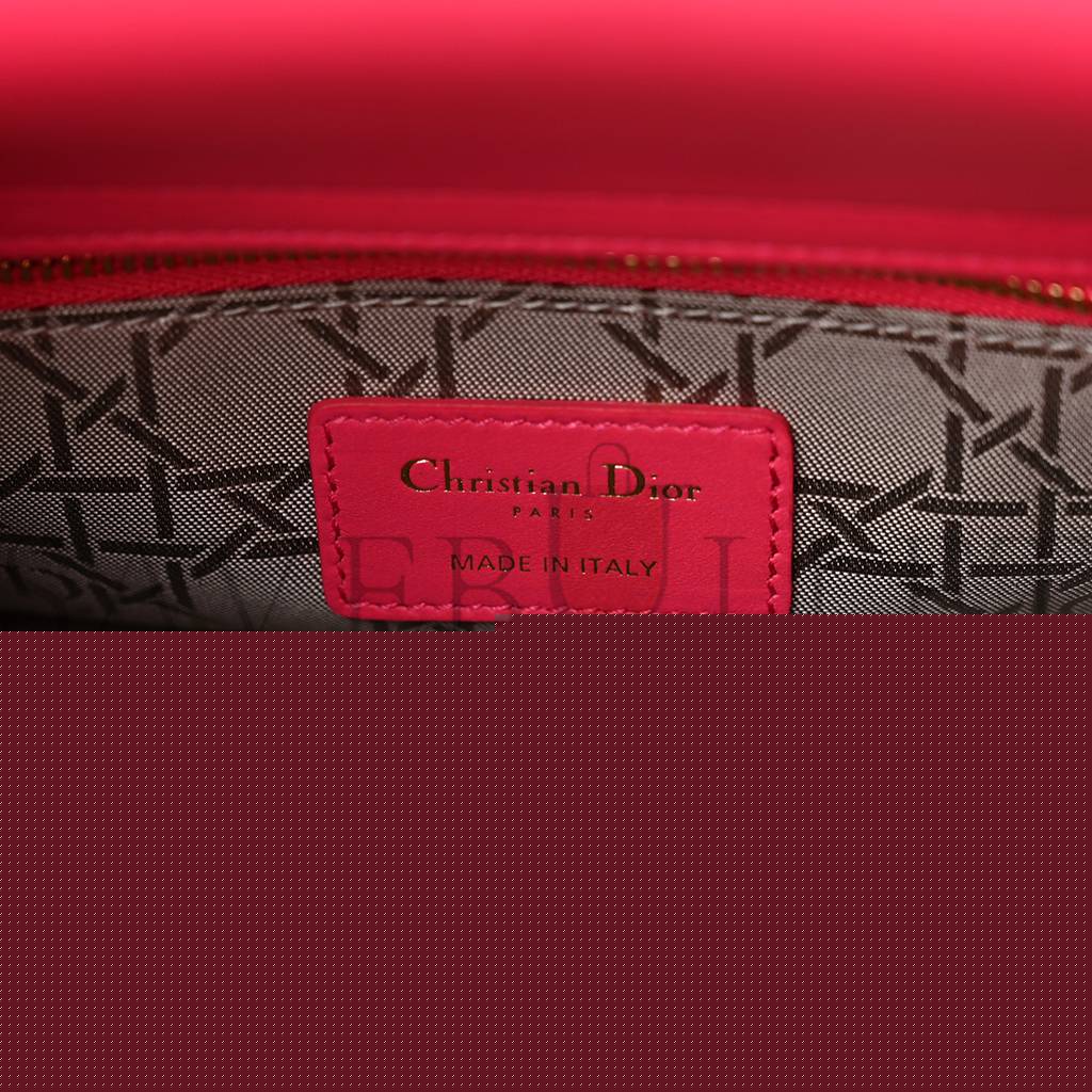 D*or lambskin cannage small my abcD*or lady D*or fraise (20*17*8.9cm)