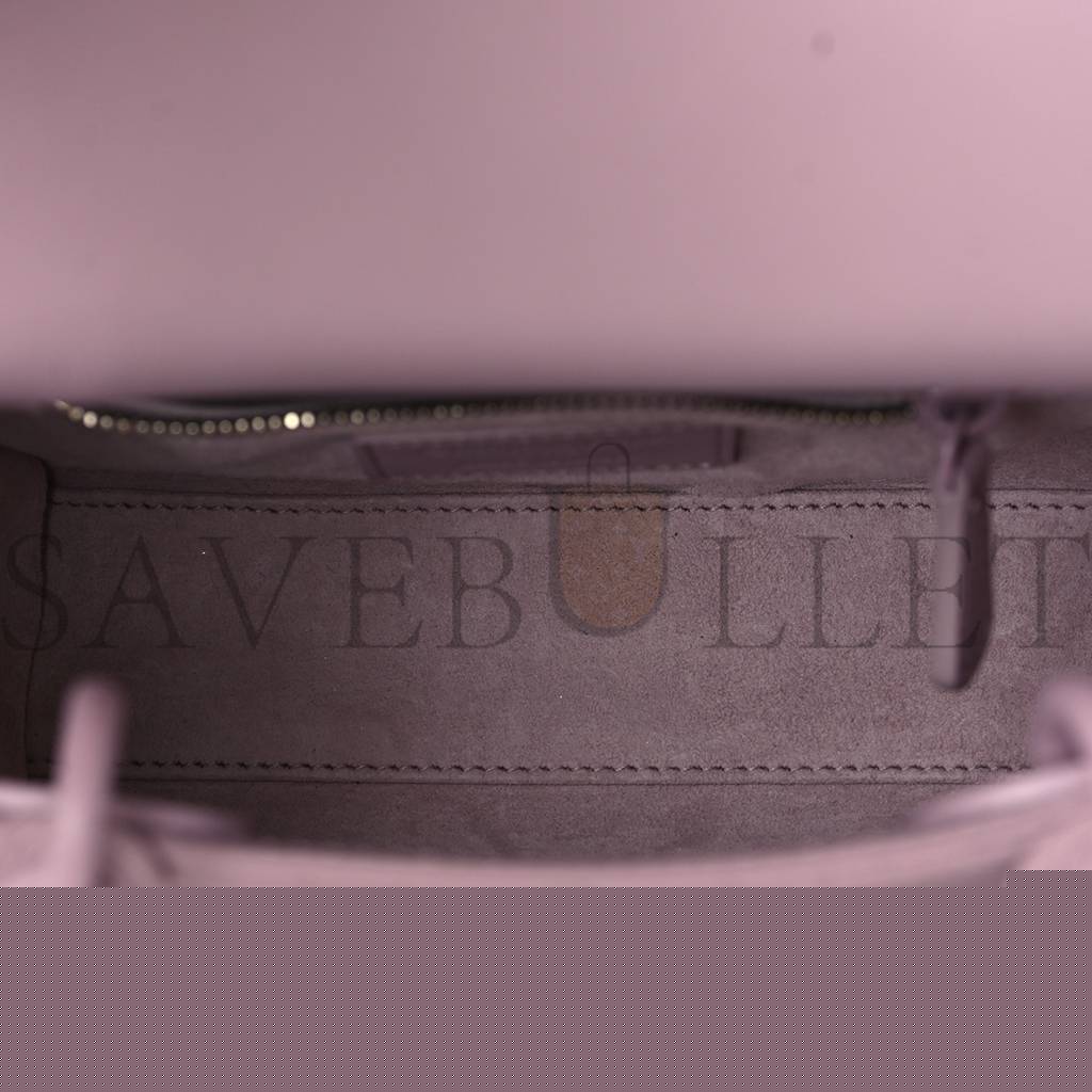D*or ultra matte calfskin cannage mini lady D*or lavender (17*15*7.6cm)