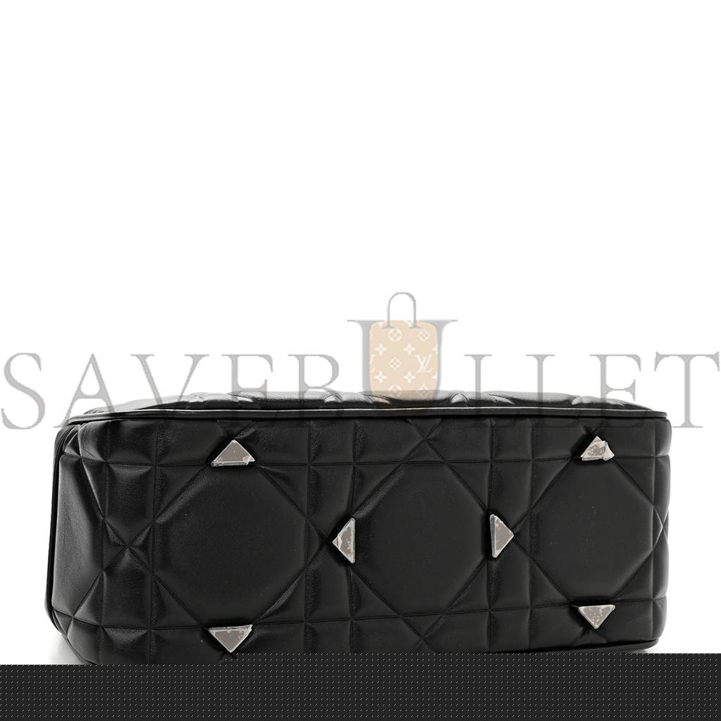 D*or lambskin cannage the lady 95.22 black (30*18*12.1cm)