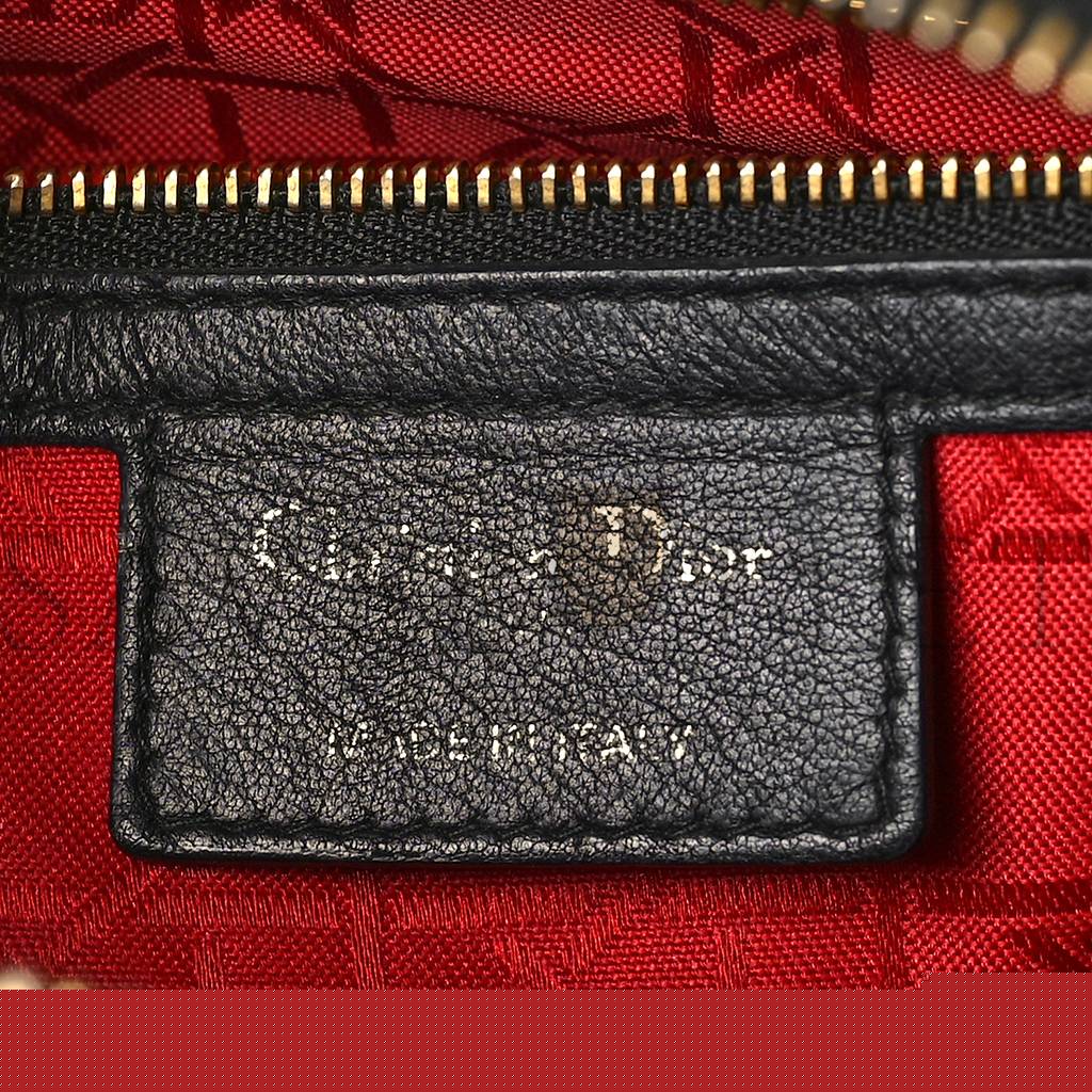 D*or lambskin cannage large lady D*or black (32*25*12.1cm)