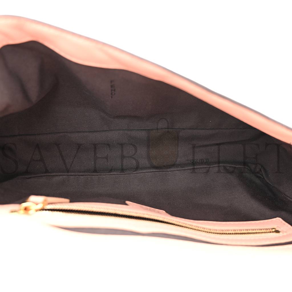 F**di nappa ff 1974 embossed baguette rosa bourbon (27*15*6cm)