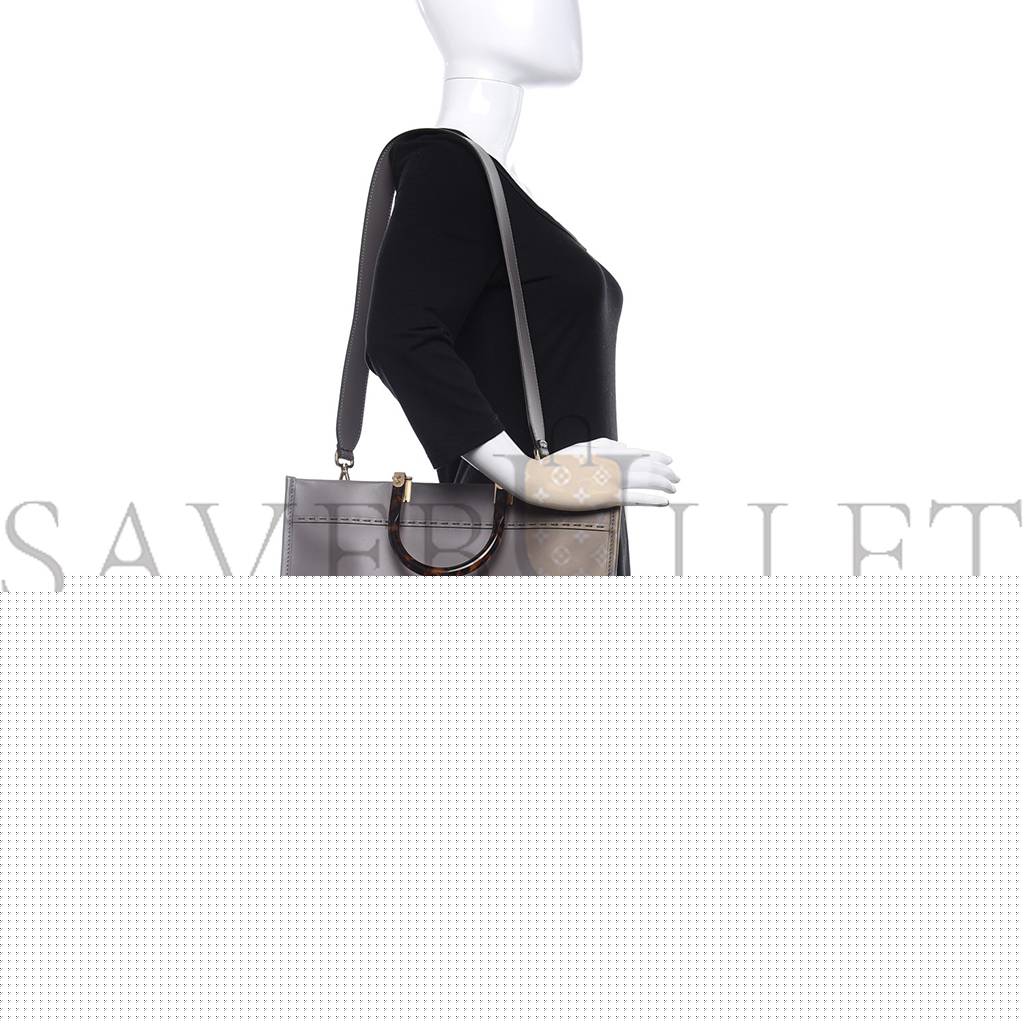 F**di vitello king plexiglass medium F**di sunshine shopper tote moon (36*30*16cm)