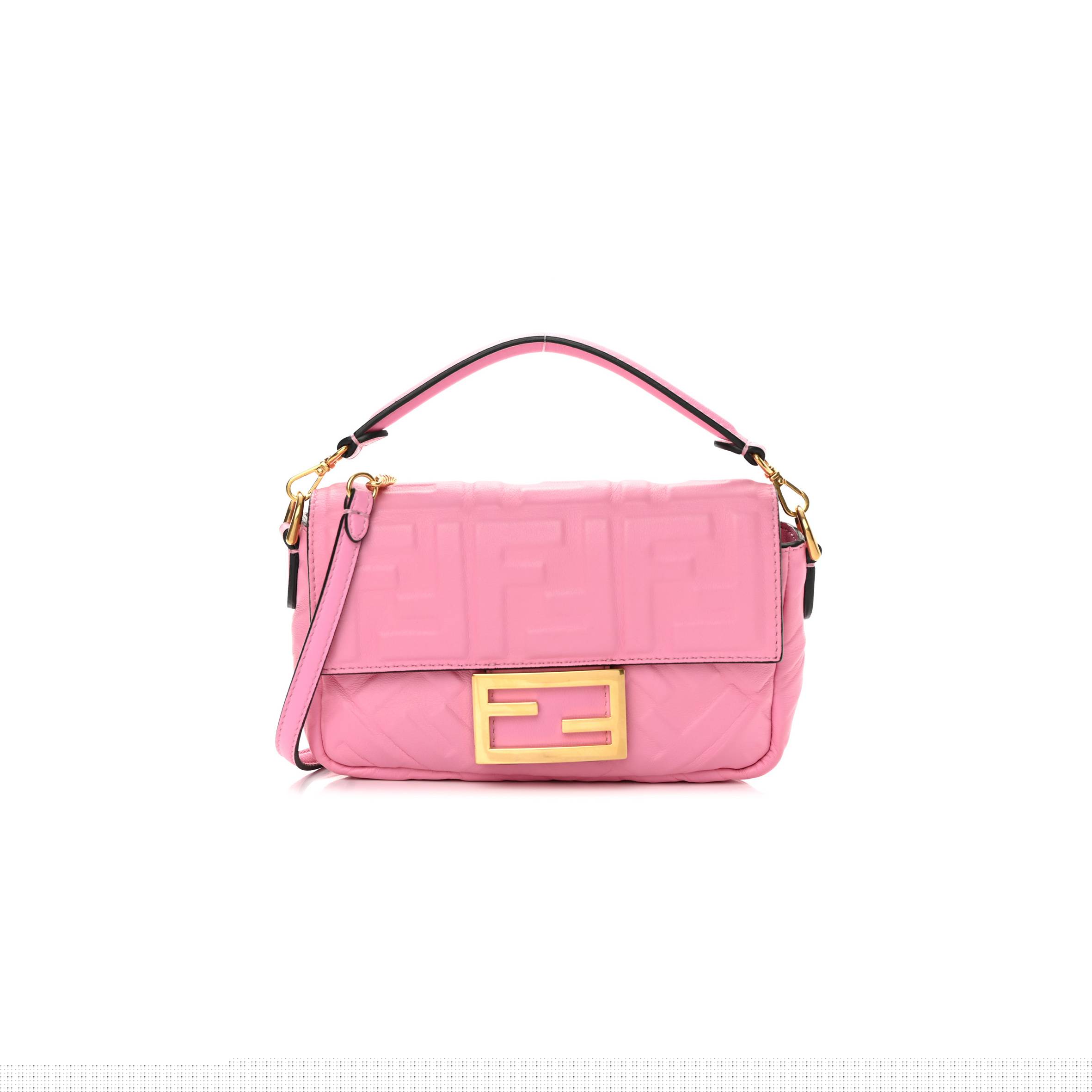 F**di nappa ff 1974 embossed mini baguette lollypop (18*12*4cm)