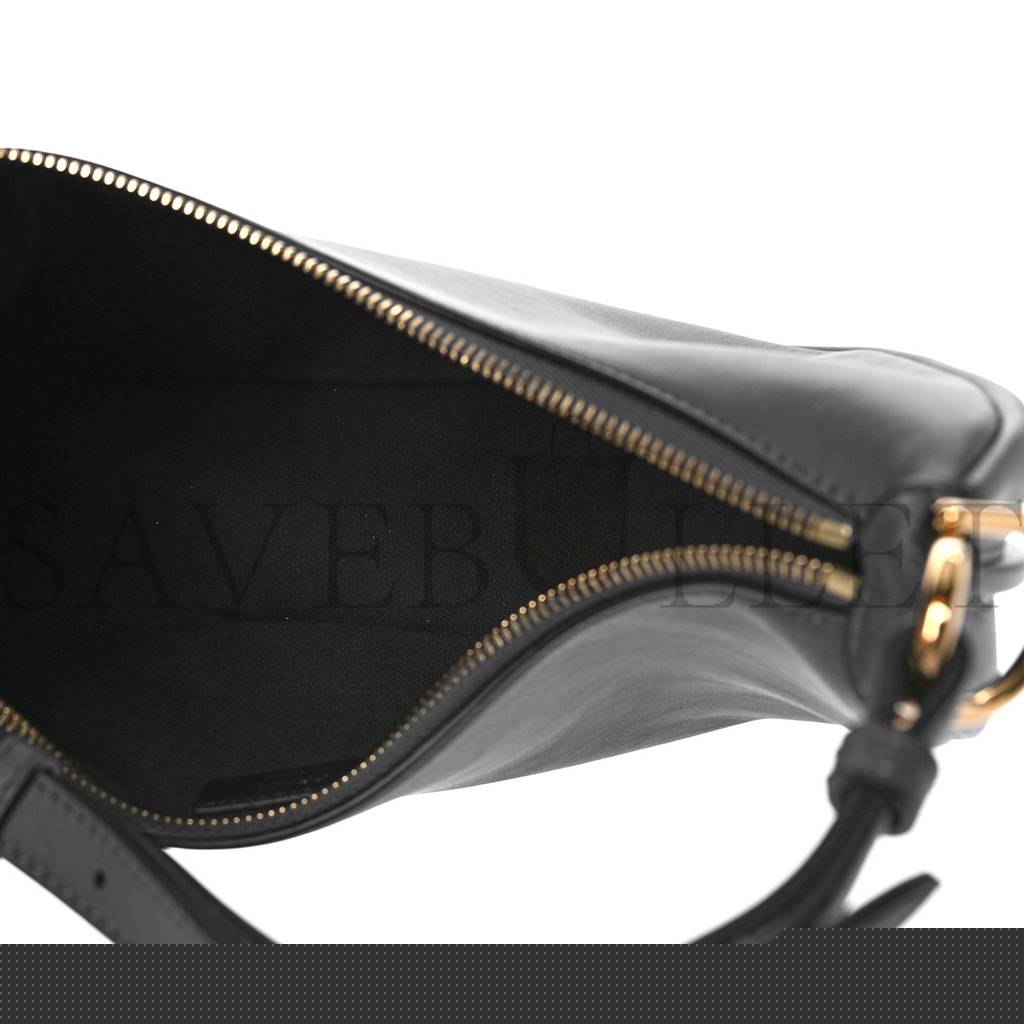 F**di vitello grace matte small F**digraphy hobo bag anthracite (27*17*9cm)