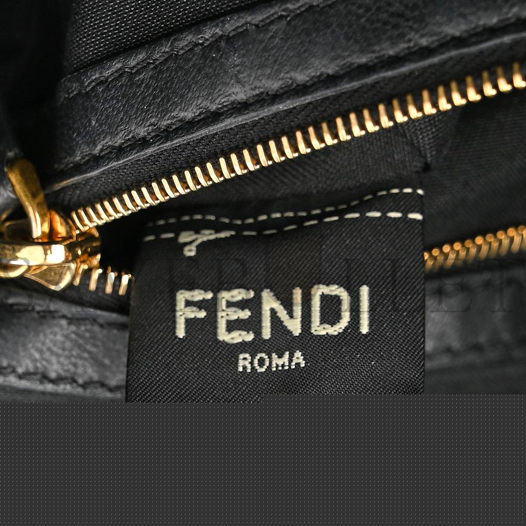 F**di nappa ff 1974 embossed baguette black (26*17*5cm)