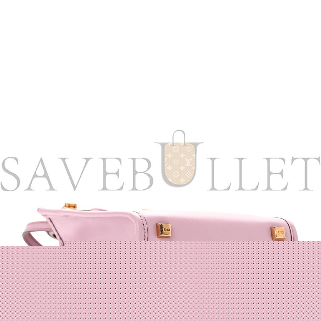 F**di vitello king plexiglass mini F**di sunshine shopper tote lavanda (17*13*5cm)